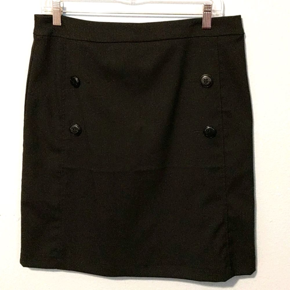 Classic Black Straight Skirt